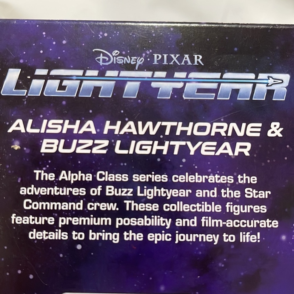 Disney Pixar Lightyear 2021 Alpha Class Buzz & Alisha Hawthorne Marvel Star Wars - Picture 3 of 6